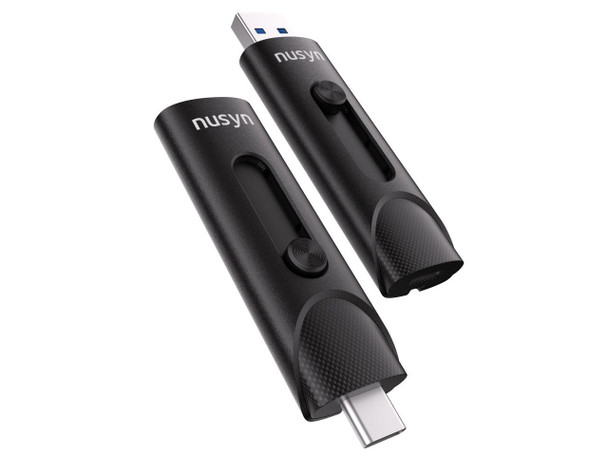 Nusyn NSU53 1TB External SSD / USB Drive - Up to 1050MB/s, 2-in-1 USB-C + USB-A,