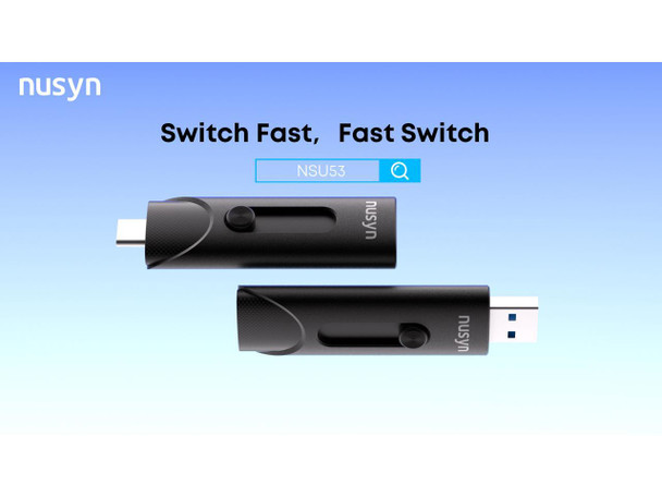 Nusyn NSU53 1TB External SSD / USB Drive - Up to 1050MB/s, 2-in-1 USB-C + USB-A,