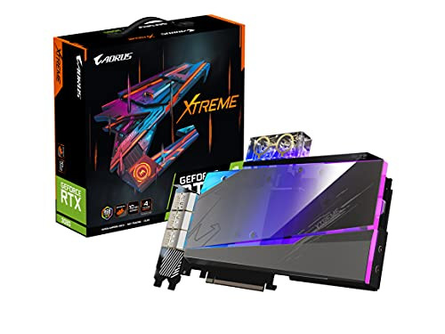 GIGABYTE AORUS GEFORCE RTX 3080 XTREME WATERFORCE GRAPHICS CARD - BLACK