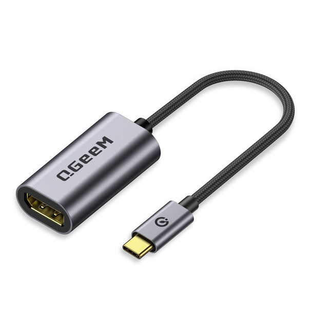 QGEEM USB C TO DISPLAYPORT ADAPTER -THUNDERBOLT 3 - GRAY