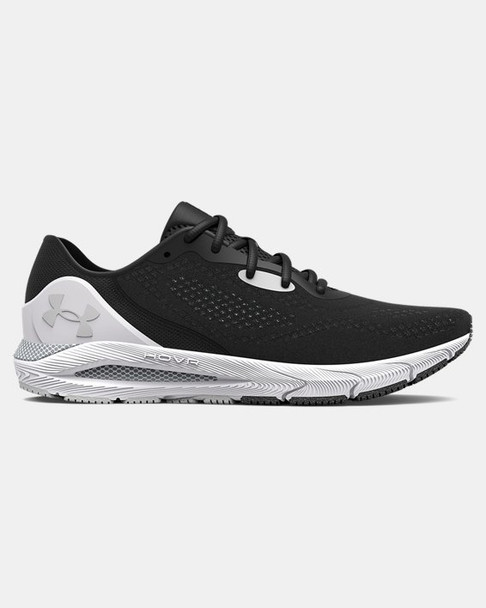 UNDER ARMOUR WOMEN'S HOVR SONIC 5 RUNNING SHOE - SIZE: WOMEN 10.5 - BLACK/WHITE
