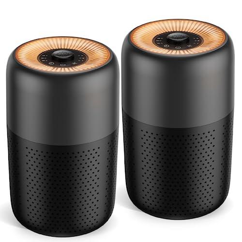 2 Pack YARIKI Air Purifiers for Bedroom Home with Aromatherapy Function