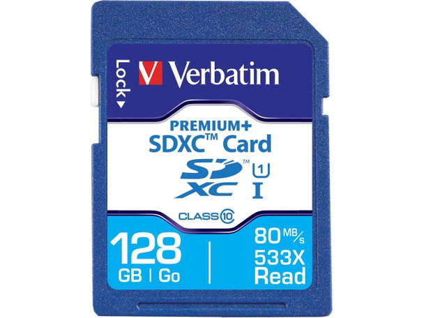Verbatim 98729 Premiumplus - Flash Memory Card - 128 Gb - Uhs Class 1 / Class10