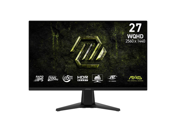 MSI 27 inch QHD 2K 1440P 200Hz IPS AMD FreeSync Premium 0.5ms HDR Ready Ai