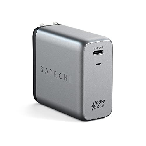 Satechi 100W USB C PD Wall Charger Block – Powerful GaN Tech ST-UC100WSM