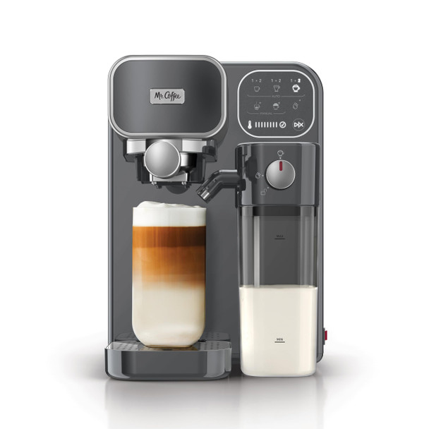 Mr. Coffee Prima Latte Luxe Single/Double Shot Espresso, SAKE SAP2188821 - Black