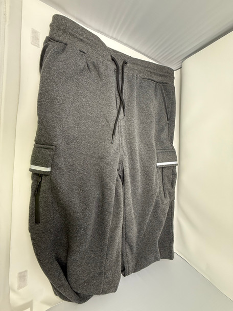 BLUE ICE MEN'S SLIM-FIT CARGO JOGGER PANTS - SIZE: MEN 2XL - CHARCOAL New