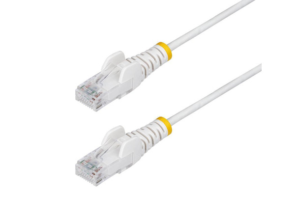 StarTech 6ft White Slim CAT6 Ethernet Cable, Snagless RJ45, LSZH, 28AWG Pure