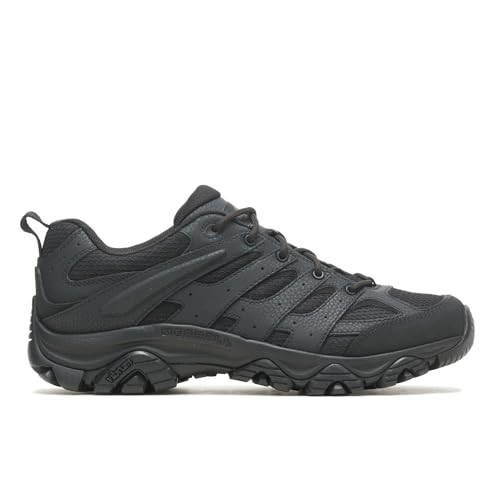 MERRELL MEN'S MOAB 3 LOW TACTICAL WORK SHOES - SIZE: MEN 11.5W BLACK