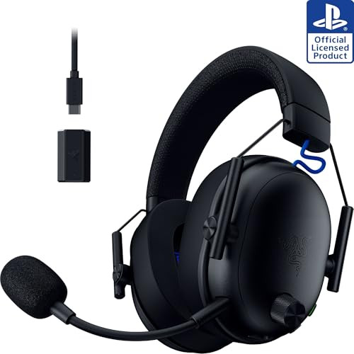 Razer BlackShark V3 Wireless Gaming Headset for PS5, 50mm Drivers - Black