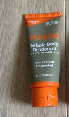 MANDO WHOLE BODY 72 HOUR ODOR CONTROL DEODORANT UNSCENTED 2.2 OZ - ORANGE BROWN New
