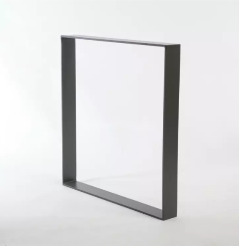 WEKIS FURNITURE SQUARE SHAPE METAL TABLE LEG IN MINIMALIST - BLACK