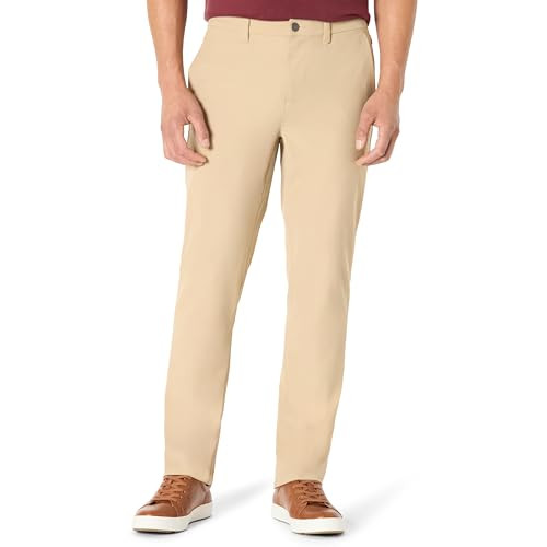 AMAZON ESSENTIALS MEN'S COMMUTER PANTS SIZE 30 X 32 KHAKI TAN