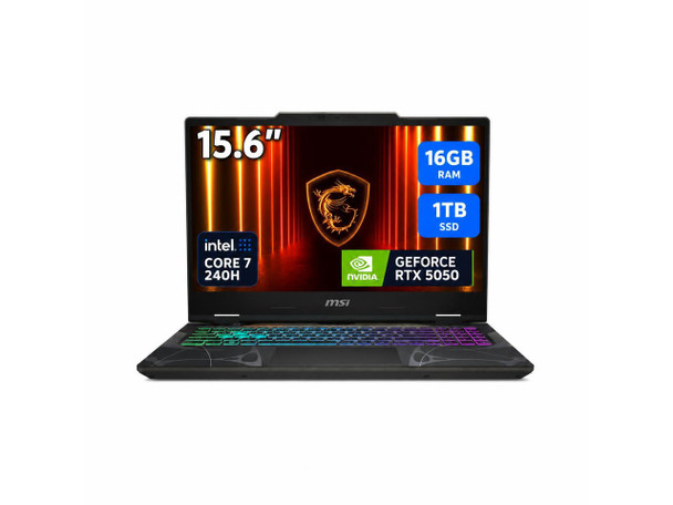 MSI Cyborg 15 - 15.6" FHD 144 Hz - Intel Core 7 240H - GeForce RTX 5050 - 16GB