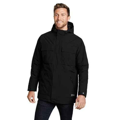 DEPT0001 EDDIE BAUER MEN'S DOWN-OUTERWEAR-COATS MEN L BLACK New