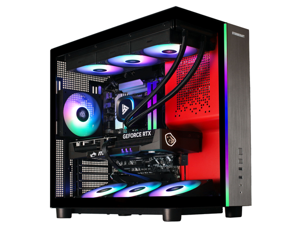 STORMCRAFT Gaming PC PHANTOM AMD RYZEN 7 9800X3D NVIDIA GeForce RTX 5080 - AI