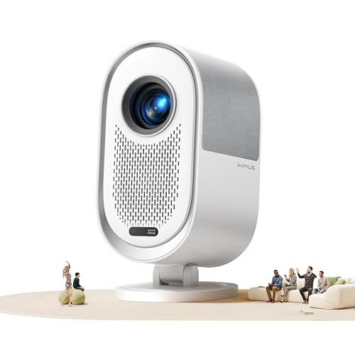 IWIMIUS HOME THEATER PROJECTOR WITH DOLBY AUDIO 4K SUPPORTED WIFI6 - WHITE