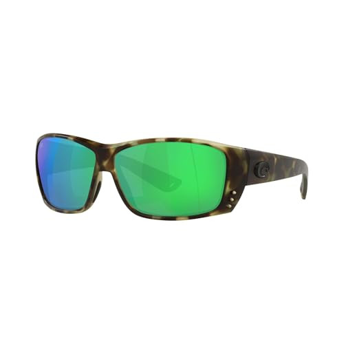 COSTA DEL MAR CAT CAY MENS POLARIZED SUNGLASSES - SIZE 61 - WETLANDS GREEN 580P
