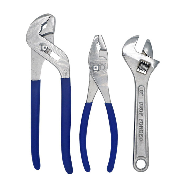 ULTRASTEEL UJ0002CK PLIER SET 3PCS - SILVER BLUE New