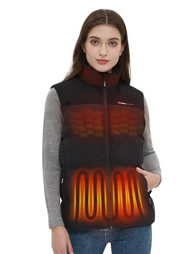ORRNIKKO WOMENS HEATED JACKET BATTERY PACK 12V 20000MAH GLOVES MEDIUM - BLACK