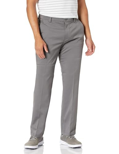 AMAZON ESSENTIALS MEN'S CLASSIC-FIT STRETCH GOLF PANT - 42W X 34L - GRAY New