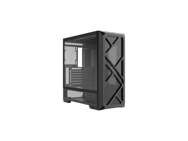 SAMA S41 Mid-Tower PC Case, 4 x 120mm ARGB Fans, Pre-Installed ARGB HUB, 4mm