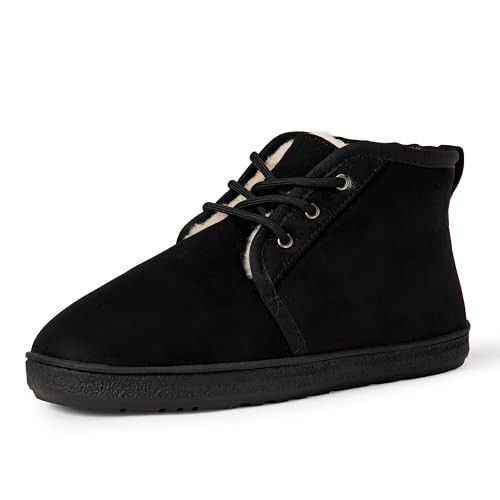 AMAZON ESSENTIALS SHERPA LINED CHUKKA BOOT - SIZE: MEN 9 - BLACK New