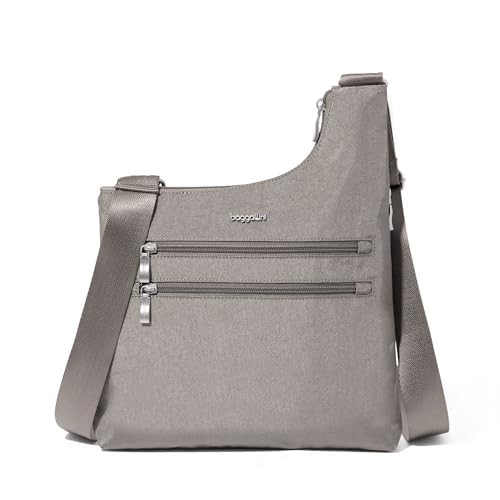 BAGGALLINI DRIFT SLIM CROSSBODY MSC102B0865- STERLING SHIMMER - NEW New