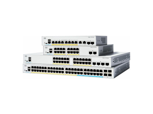 Cisco Catalyst 1300 C1300-8MGP-2X Layer 3 Switch, 8 Ports - Manageable - Gigabit