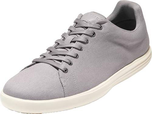 COLE HAAN MEN'S GRAND CROSSCOURT LIGHT CANVAS - SIZE: MEN 11.5, IRONSTONE CANVAS