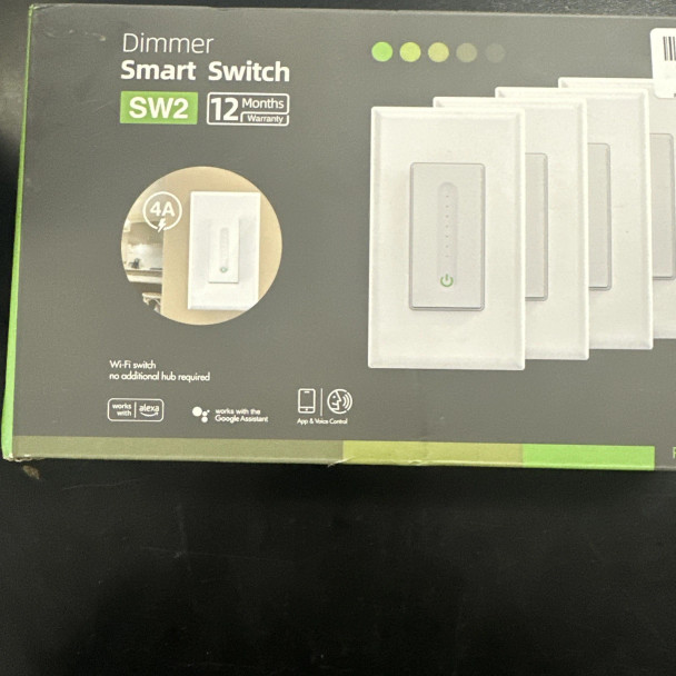 GHOME SMART DIMMER SWITCH GHOMESMART SW2 - 4 PACK - WHITE