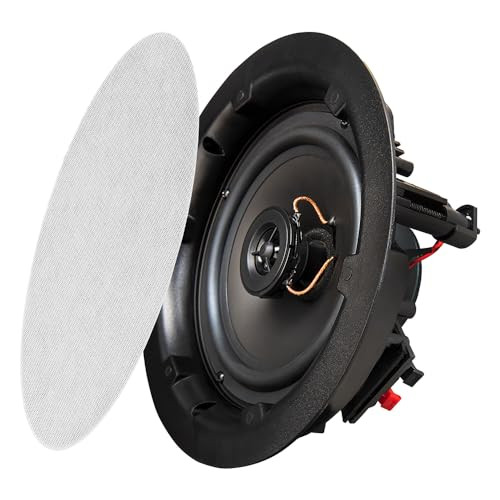 OSD AUDIO OS 6.5" In-Ceiling Speaker Pair 120W Trimless Magnetic Grille - BLACK