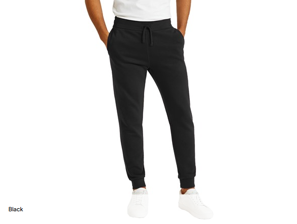 DAILY THREADS MEN'S FRENCH TERRY CASUAL JOGGER SWEATPANTS - SIZE: MEN M - BLACK