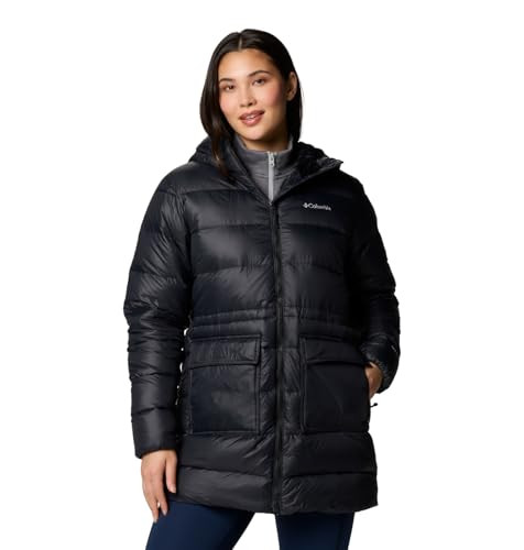 WL5479-010 COLUMBIA WOMEN'S HARMONY FALLS MID DOWN JACKET BLACK SIZE S