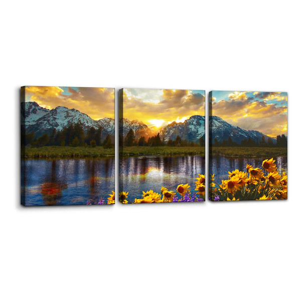 PACIMO Mountain Canvas Wall Art Picture Canvas Decor for Bedroom - WALLART-12