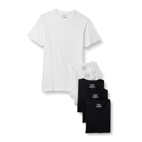 Amazon Essentials Men's Slim Fit Breathable Cotton Crew Neck Undershirts - XL