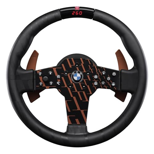 FANATEC SIM RACING CSL STEERING WHEEL BMW RUBBERIZED GRIP LED PC PS5 PS4 - BLACK