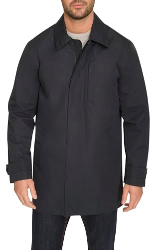 COLE HAAN MEN'S FRONT ZIP WATER RESISTANT RAIN JACKET SIZE MEN L - NAVY