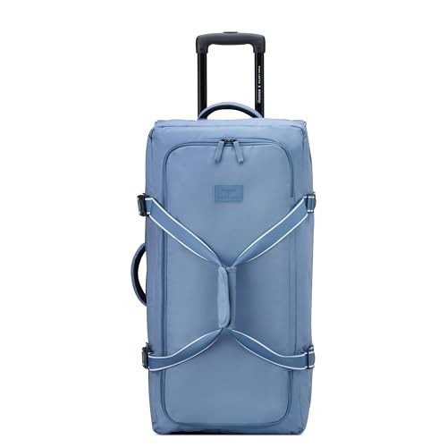 FLORENCE BY MILLS ON A ROLL TWO WHEEL ROLLING TRAVEL DUFFLE BAG - ZINC BLUE