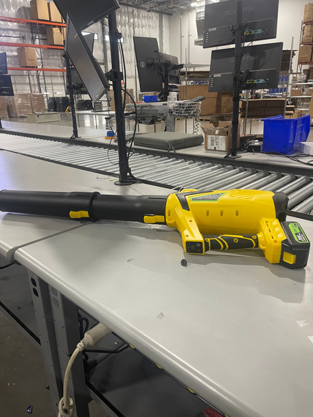 LUCKYTECH CORDLESS LEAF BLOWER 5-SPEED 2X4.0AH BATTERIES TURBO - YELLOW