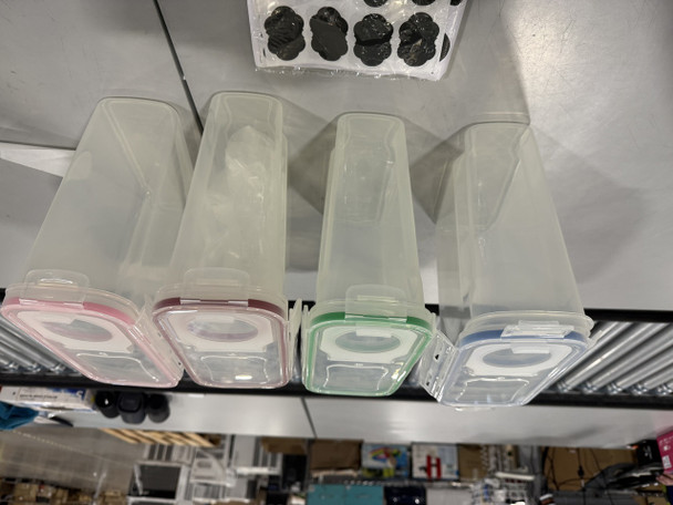 M MCIRCO CEREAL CONTAINER SET, (4L /135.2OZ) SET OF 4 - PINK,BLUE,GREEN,RED