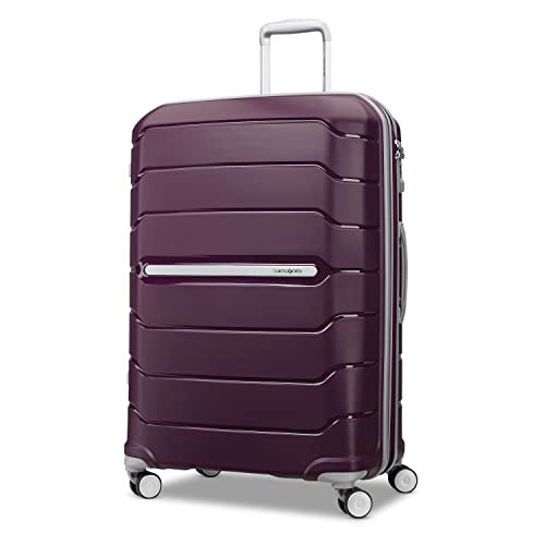 Samsonite Freeform Large Checked Luggage 28” Spinner Wheels - Amethyst Purple New