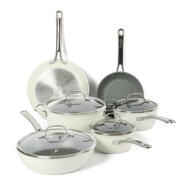 SUR LA TABLE KITCHEN ESSENTIALS 10 PIECE PFA FREE NON-TOXIC TITANIUM CERAMIC