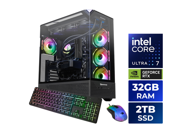 iBUYPOWER Gaming Desktop PC Intel Core Ultra 7 270K Plus 32GB DDR5 2TB SSD
