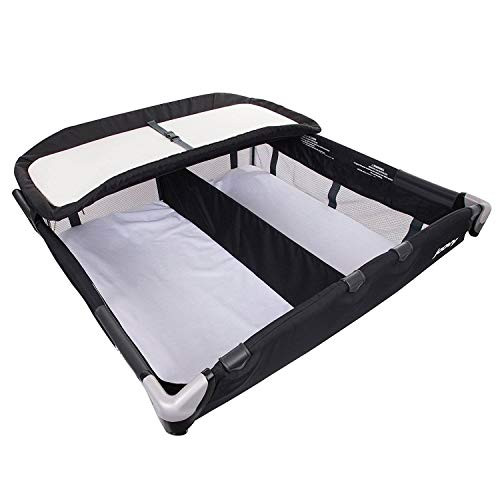 JOOVY ROOM TWIN NURSERY CENTER WITH BASSINET, 9051, 1 COUNT, 1 PACK, BLACK/GRAY