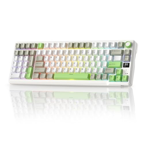 RK ROYAL KLUDGE L98 WIRELESS MECHANICAL KEYBOARD (LINEAR CREAM SWITCH) - GREEN