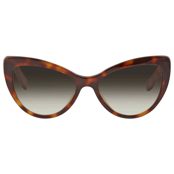 SALVATORE FERRAGAMO WOMEN SUNGLASSES GRADIENT LENSES 56-17-145 - TORTOISE/GREEN