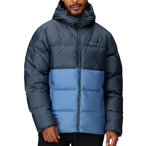 M16229 MARMOT MEN'S GUIDES DOWN 2.0 HOODY THUNDERHEAD/RAIN CLOUD LARGE New