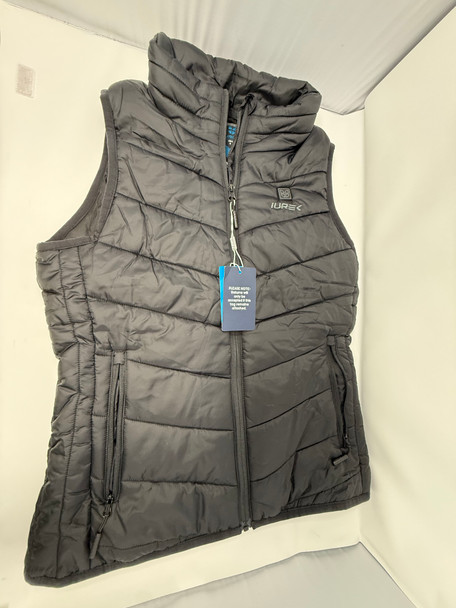 IUREK WOMEN'S HEATED VEST, NO BATTERY INCLUDED - SIZE: WOMEN S - BLACK
