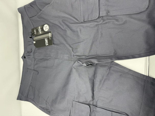 START MEN'S FLEX STRETCH COTTON CARGO PANTS - SIZE: MEN 36 - GRAY New